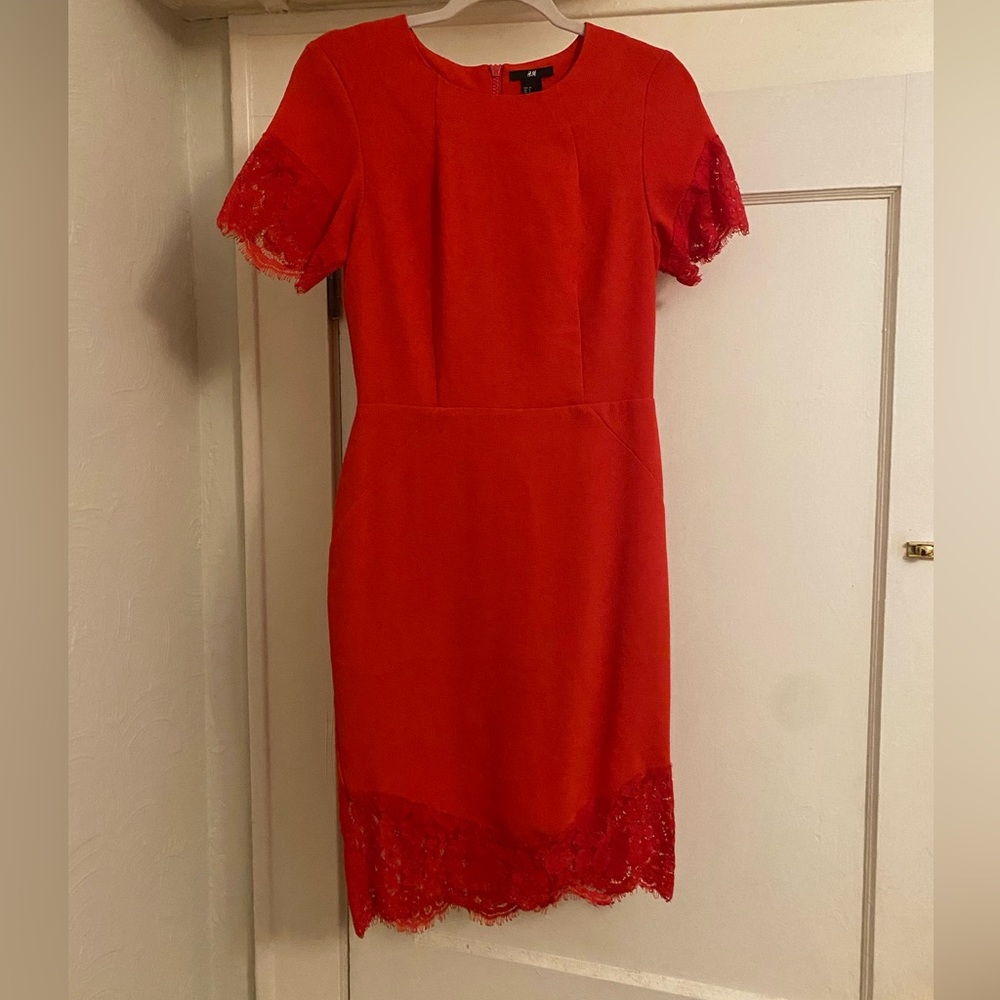 H&M red dress